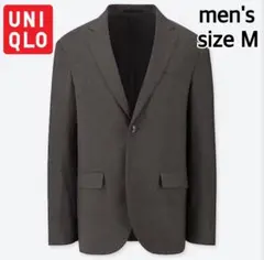 【極美品】UNIQLO 感動ジャケット 伸縮性 スリムフィット ダークグレー M