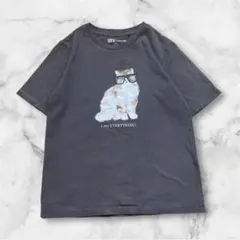 【夏物セール‼️】ユニクロ × PAUL & JOE Tシャツ S 猫 グレー