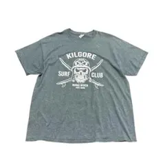 プリントTシャツ　スカル　GILDAN 古着　グレー　XL 8Sb