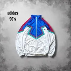 80s adidasヴィンテージトラックジャケット トレフォイル刺繍