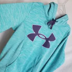 Under Armour ターコイズ パーカー フーディー ビッグロゴ