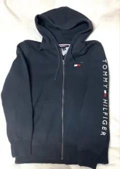 TOMMY HILFIGER ネイビー フルジップアップパーカー Mサイズ