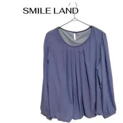 B0926SMILE LAND長袖ブラウスフォーマルオフィスカジュアル大きめ３Lのサムネイル
