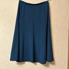 ＤＨＣ　ピーコックブルー　イージージャージフレアスカート　 膝丈　ストレッチ　Ｓのサムネイル