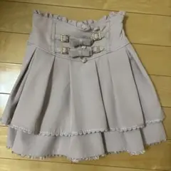 LIZLISA リズリサ 2連リボンベルトスカパン ピンク