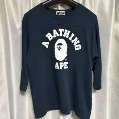 A Bathing Ape 七分袖 カレッジロゴ