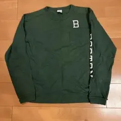Champion BOSTON ポケット付き長袖Tシャツ L