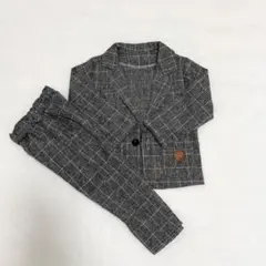 グレー チェック柄 スーツ 上下セット