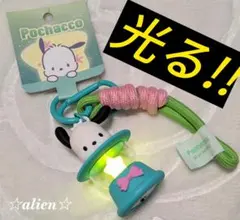 〒【光る!!ポチャッコ☆ランプ型キーホルダー♪】サンリオ✿