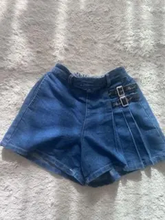 セール★アルジーalgy デニムキュロットスカート　150 子供服　セットアップ