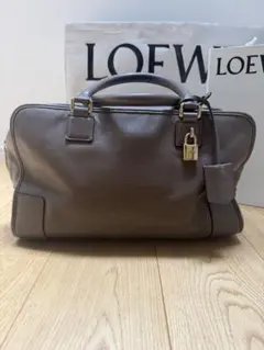 LOEWE ロエベ アマソナ36 レザー バッグ ブラウン ゴールド金具 カデナのサムネイル