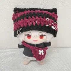 にじぱぺっと猫耳ニット帽とショルダーバッグのセット ぬい服