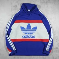 90s 日本製 デサント adidas ボトルネック スウェット パーカー