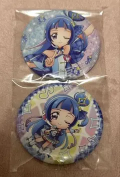 キミとアイドルプリキュア LIVE キュアウインク 缶バッジ 2点セット