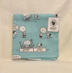 ★75周年スヌーピー☆50年代スヌーピー☆バンダナ☆大判ハンカチ☆ブルー★