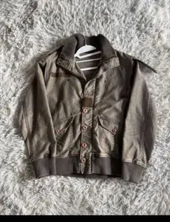 カーキ ミリタリージャケット y2k