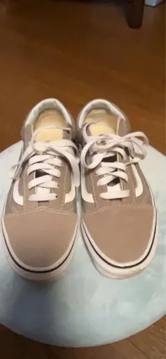 美品vans レディーススニーカーベージュ