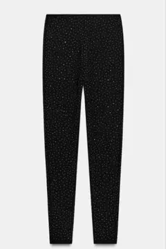 ZARAシャイニービーズハイウエストレギンス