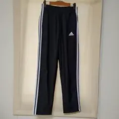 adidas トレーニングパンツ 黒 サイドストライプM