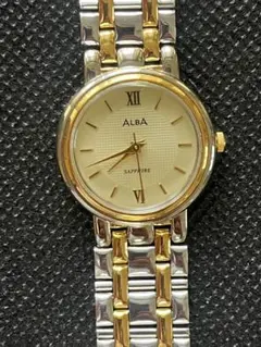 ALBA アナログ腕時計 ゴールド シルバー