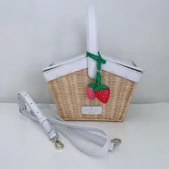 レア】kate spade いちごミルク チェーン ショルダーバッグ 水玉