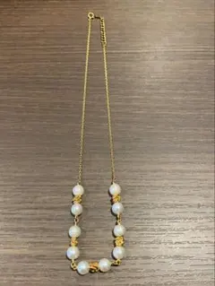 本物保証！刻印有　k18天然パールネックレス！10.32g