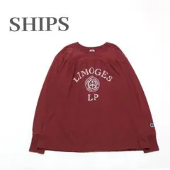 美品✨️SHIPS別注 カレッジロングスリーブTEE