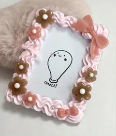 ホイップデコトレカケース　ピンクピンク①うねうね絞り