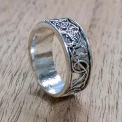 リング 30号 メンズ シルバー 925 刻印 アメカジ 指輪 カレッジリング3