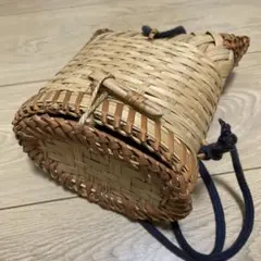 竹製　蓋付きショルダータイプ　アジア雑貨　タイ製