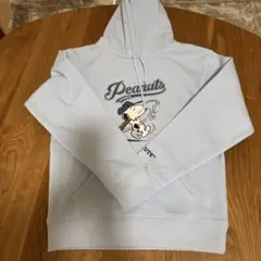 PEANUTS 水色 パーカー Sサイズ　裏起毛　新品