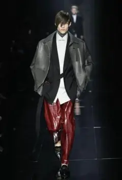 dunhill 20aw leather jacket coat