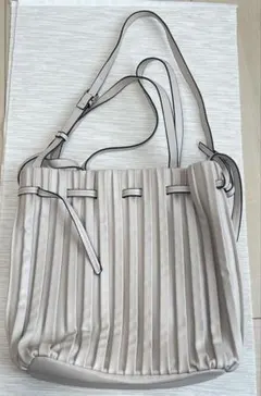ZARA プリーツデザイン ショルダーバッグ