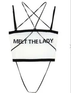 melttheladyメルトザレディ logo closs camisole lace logo camisole メルトザレディー meltthelady