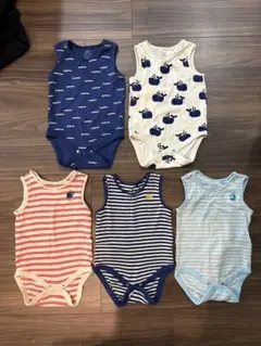 NEXT マリン柄ロンパースセット