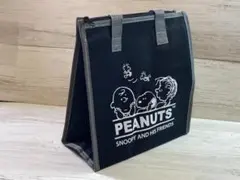 [新品・未使用] スヌーピー　保冷保温 バッグ　ブラック　ランチ バック