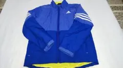 1 中古 アディダス 140cm 中綿ジャンパー　 青