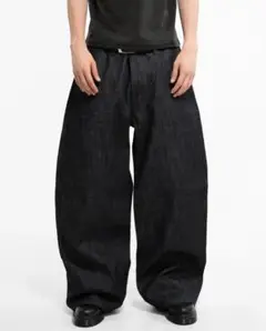 MENES Raw Baggy Jeans - Black 完売品 即日発送可能