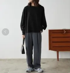 SLOBE IENAスローブイエナウォッシャブルミラノリブプルオーバーFブラックのサムネイル
