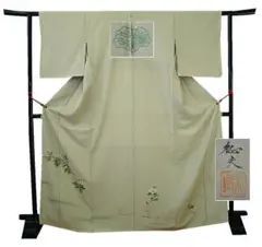 値下げ！美品 作家物 極上一越地 本加工染 附下げ（正絹）未使用＜ＨH214＞