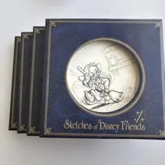 Sketches of Disney Friends プレート 4枚セット