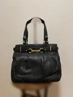COACH コーチ エルゴ プリーテッド サッチェル レザーがま口 12248