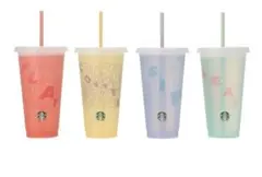 【イエロー】2025春新作デザイン スターバックスタンブラー