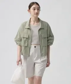 GU ダブルポケットブルゾン S 新品タグ付のサムネイル