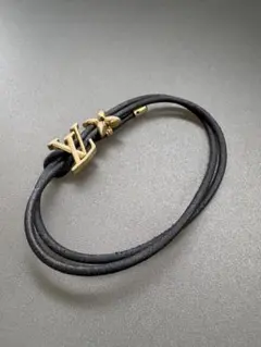 ルイヴィトン M8142Z LV ブルーム ブレスレット ゴールド黒中古美品