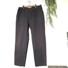 UNIQLO ユニクロ メンズパンツ ストレート コットン  腰紐 綿 M 無地