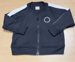 ⭐︎美品⭐︎黒い星モチーフのジップアップトレーナー80cm