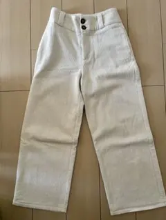 ZARA コーデュロイ ホワイト ワイドパンツ xs