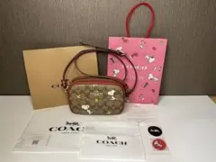 ★☆【美品】COACH X PEANUTS スヌーピー ショルダーバッグ