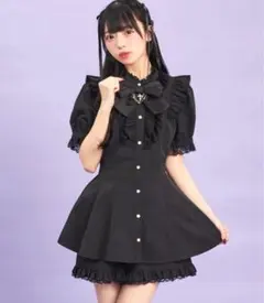 Secrethoneyセットアップ 黒 半そで